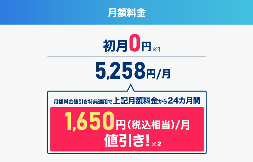 BIGLOBE WiMAX 割引