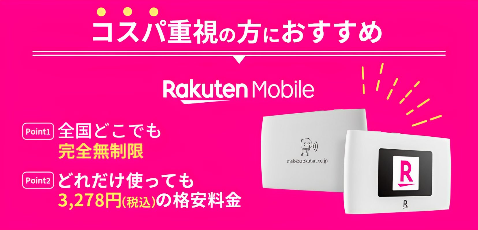 Rakuten WiFi Pocket Platinum_CP