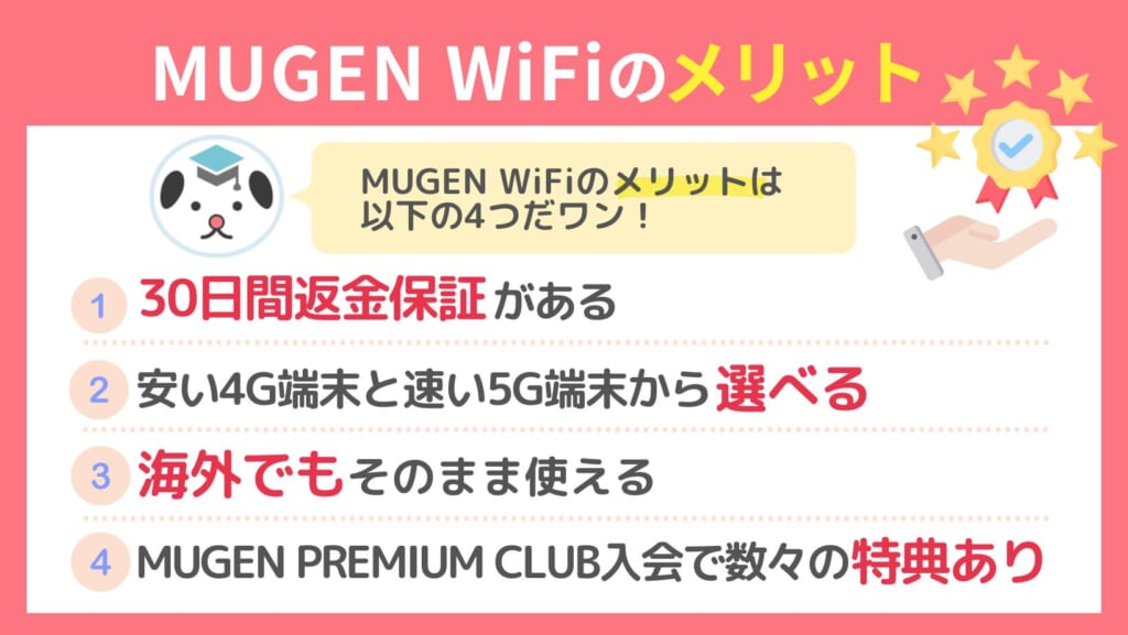 MUGEN WiFi メリット