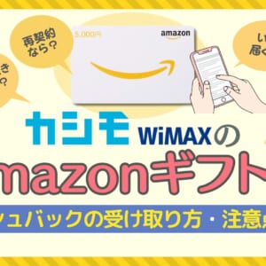 カシモWiMAX Amazonギフト券
