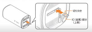 ホームルーター底面の図解