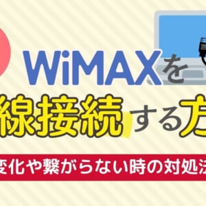 WiMAX 有線接続