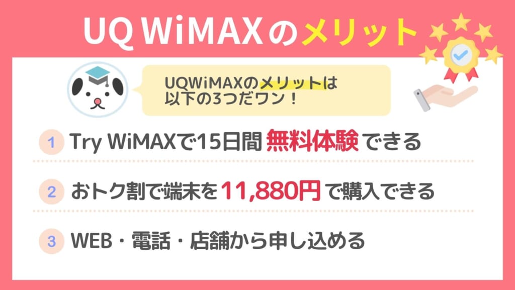 UQ WiMAX メリット